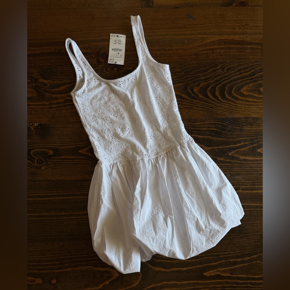White Eyelet Zara Dress